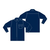 CAMISA H C/PROTECÇÃO ANTIESTÁTICA/IGNIFUGA AZ ESC